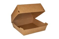 100% Fair hamburgerboxen Giant bruin 155x155x90mm 9x25st