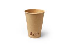 Kraft sausbakjes/koffiebekers 180ml karton Ø7x9,2cm 20x50st