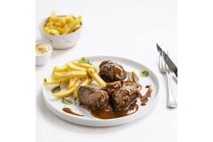 Cookking Varkenswangen zwarte peperroomsaus 2,5kg